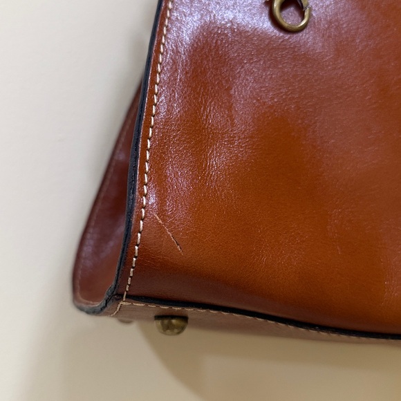 Patricia Nash Total Rich Brown Leather Shoulder Bag Women’s purse Handbag - Picture 15 of 16